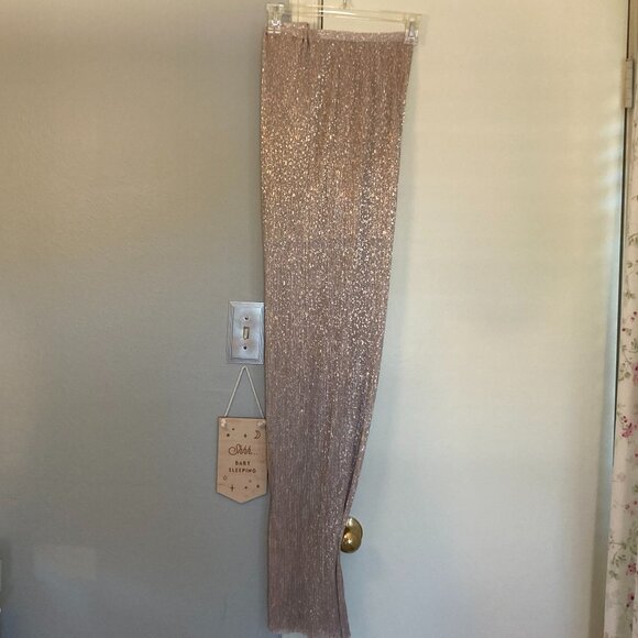 Sabina Musayev Mark pleated trousers pearl blush foil, sz. M - Picture 2 of 4